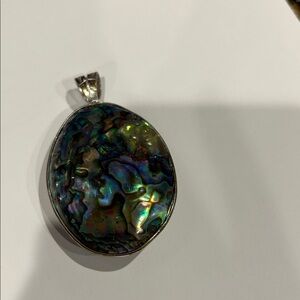 Elegant Abalone Shell Pendant Necklace